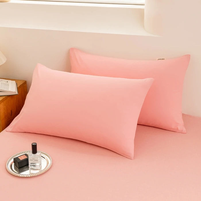 2025 Pure Cotton Yarn-Dyed Pillowcase – Solid Color Washed Cotton 48x74cm