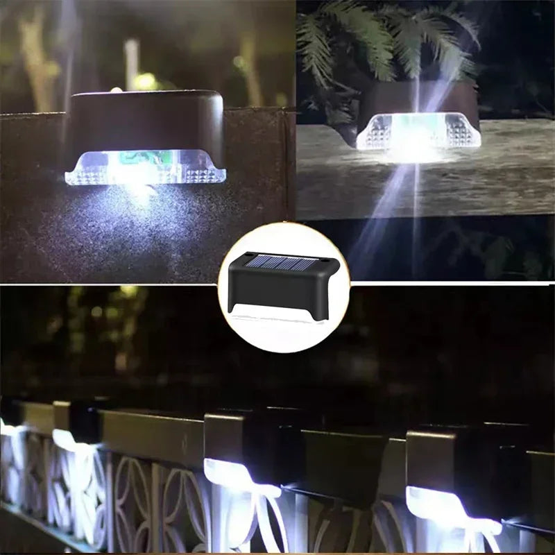 Waterproof Solar Deck Lights – LED Fence & Step Outdoor Lamps (4/8/12pcs)