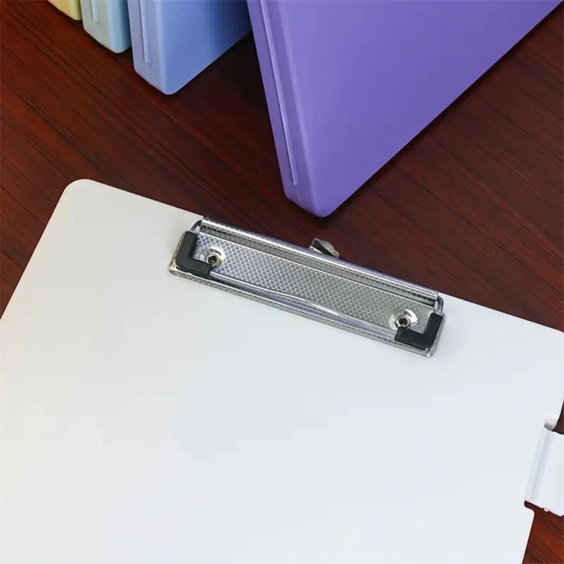 Multi-Color A4 Clip Storage Box – Large Capacity Organizer for School & Office