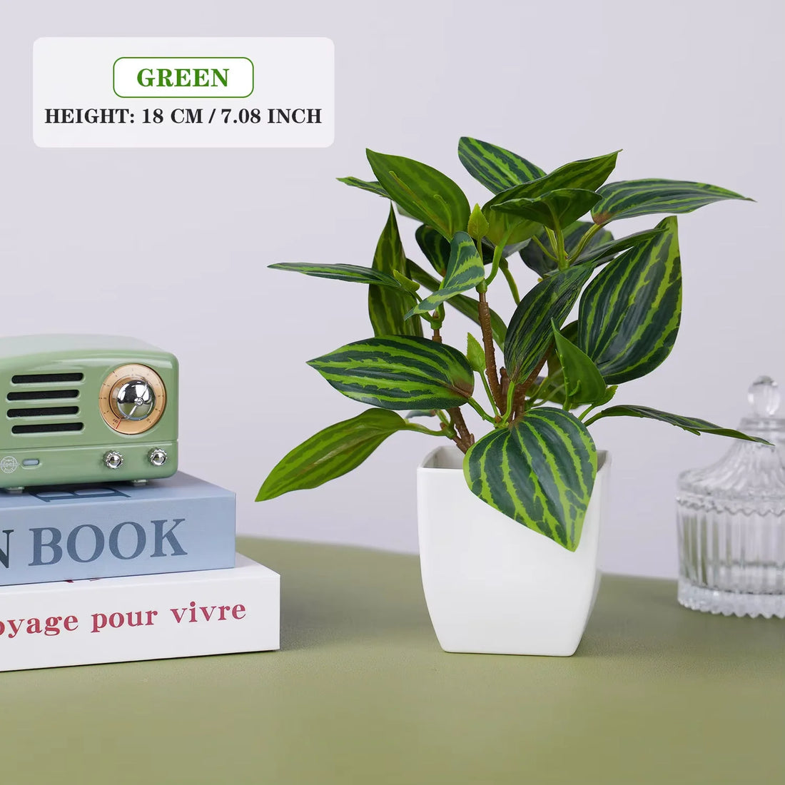Artificial Potted Bonsai Tree – Small Fake Plant Home & Table Decor