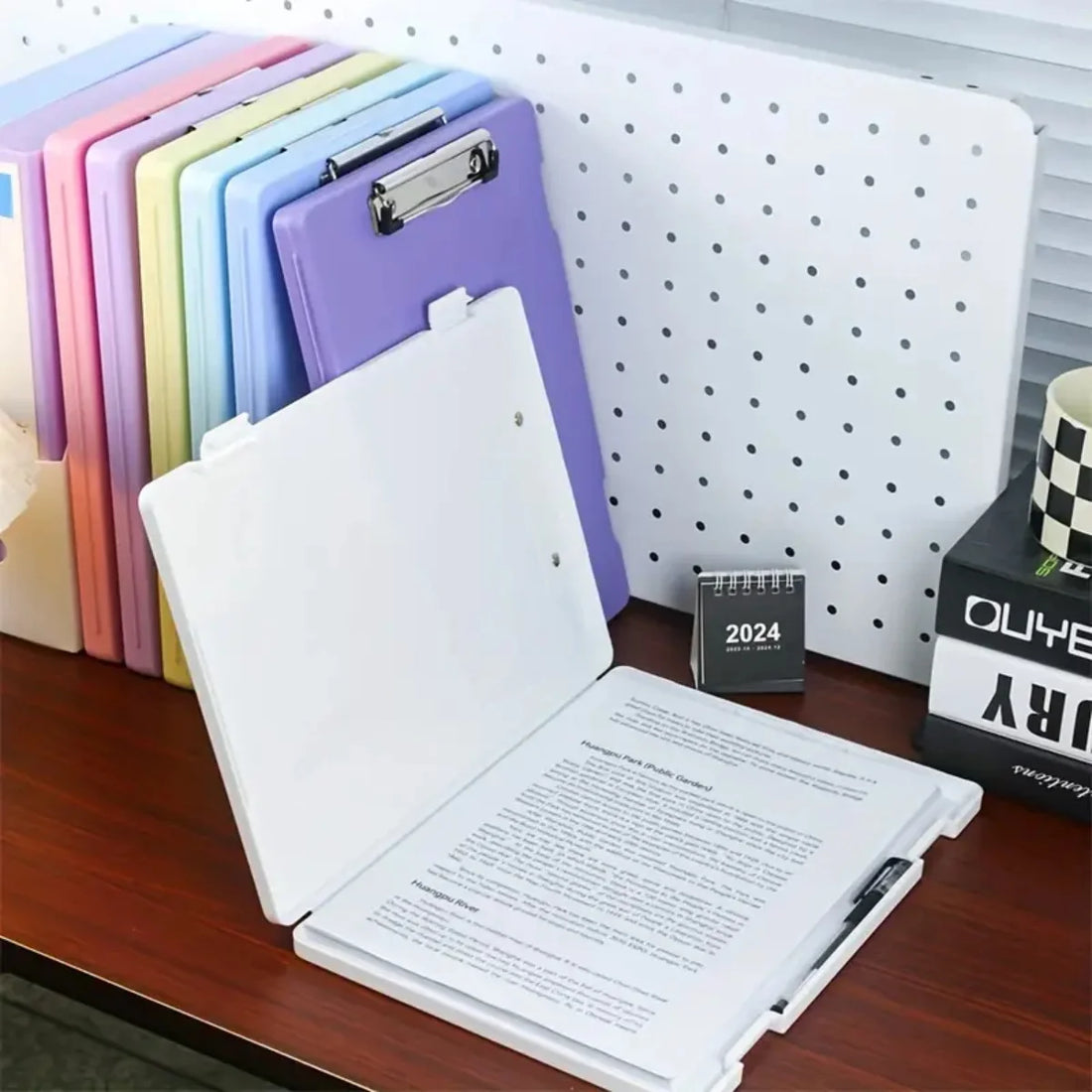 Multi-Color A4 Clip Storage Box – Large Capacity Organizer for School & Office