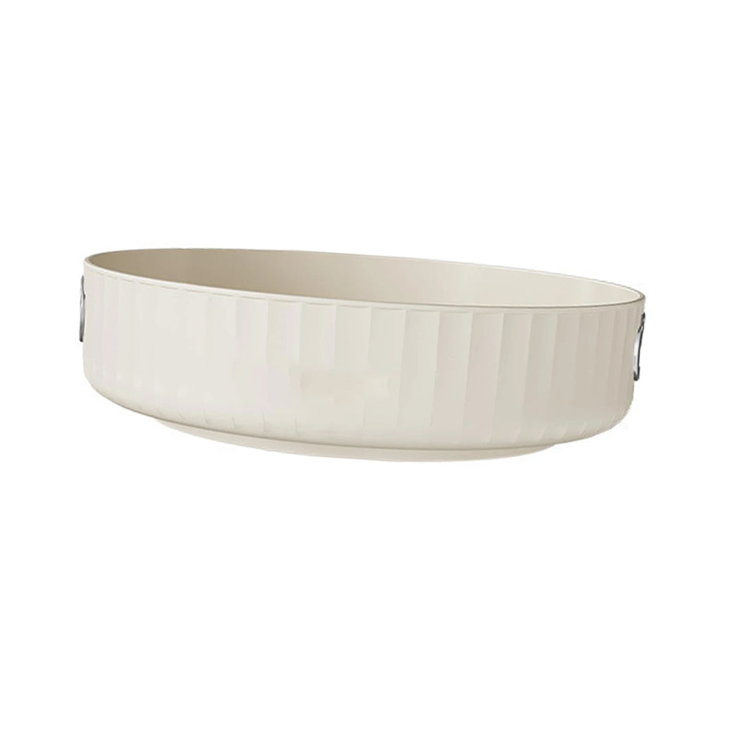 Creamy White Rotating Countertop Organizer