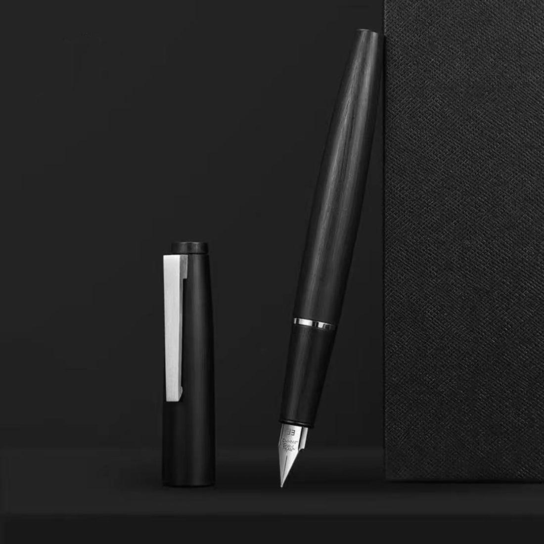 JinHao X159 Black Acrylic Fountain Pen – Fine Nib 0.5mm with Metal Clip