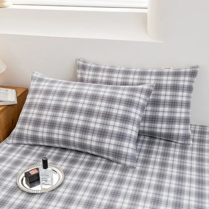 2025 Pure Cotton Yarn-Dyed Pillowcase – Solid Color Washed Cotton 48x74cm