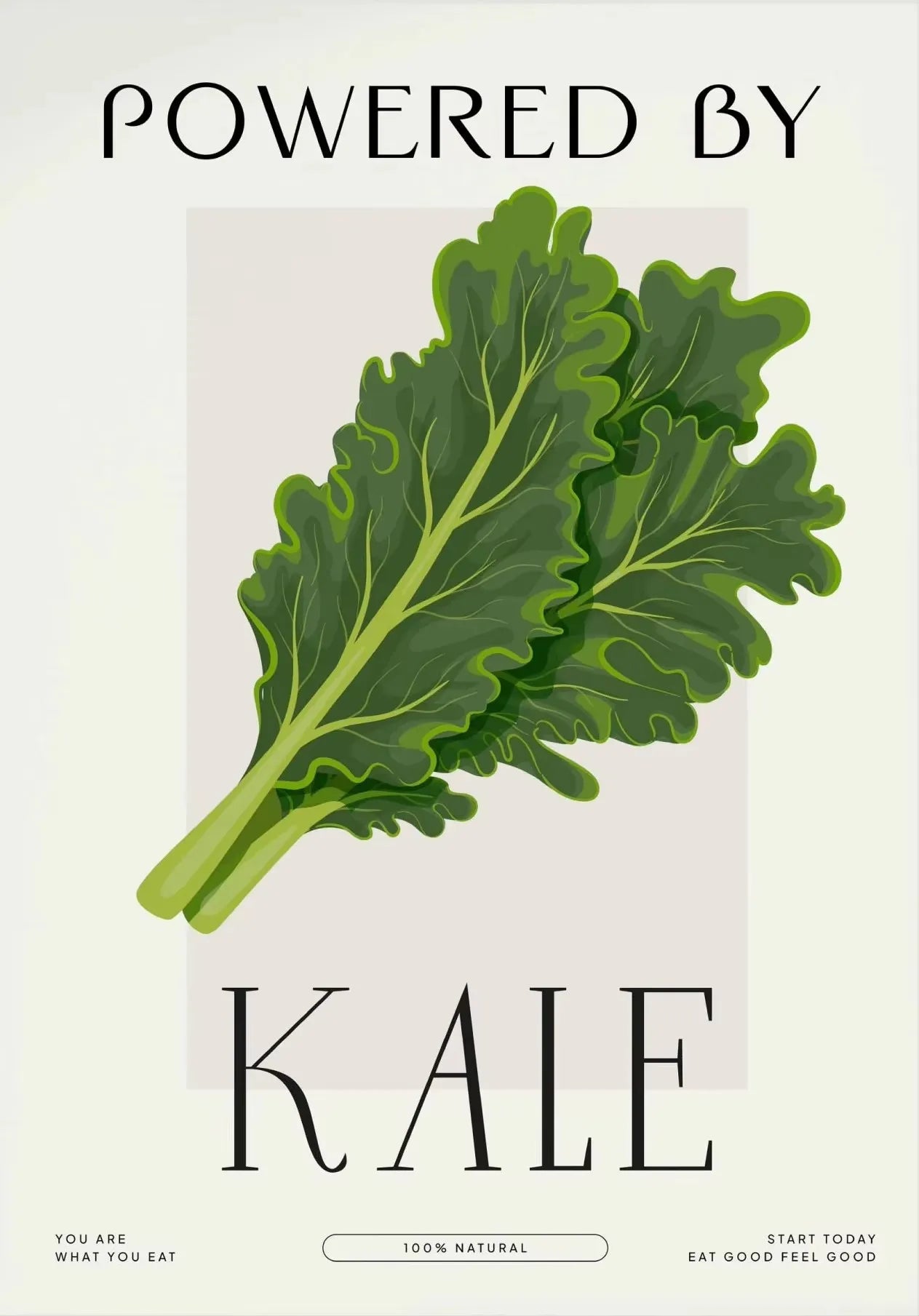 Eat More Fruits & Veggies Kitchen Wall Art – Canvas Poster (Frameless)