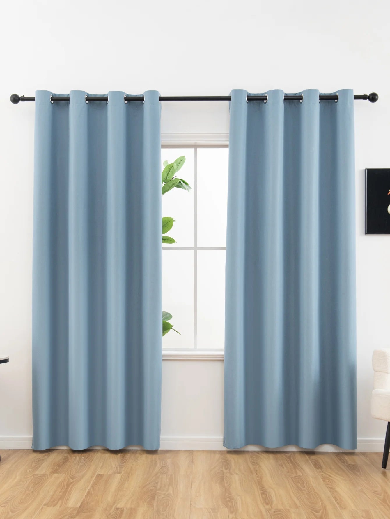 Solid Blackout Curtain with Grommets – Bedroom Privacy Drape (1pc)