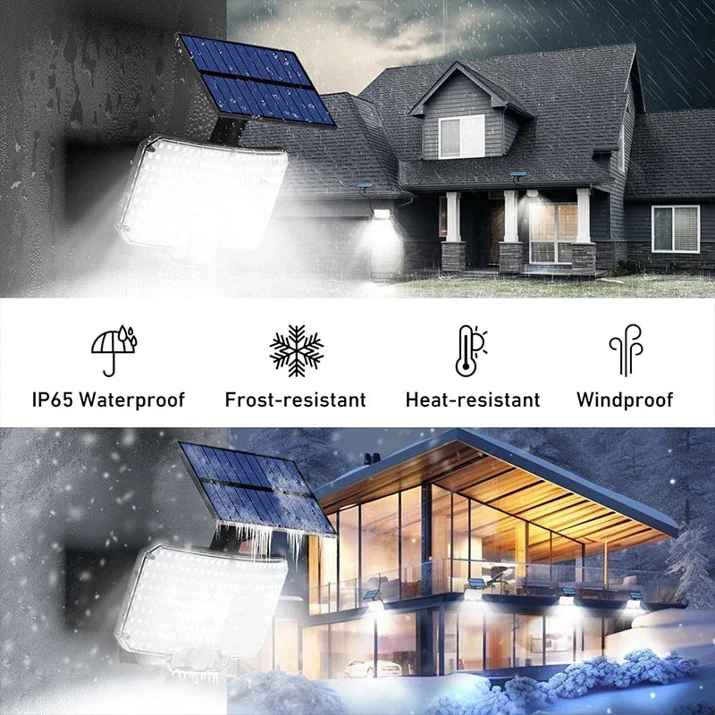 Solar Motion Sensor Wall Light – Super Bright LED, IP65 Waterproof