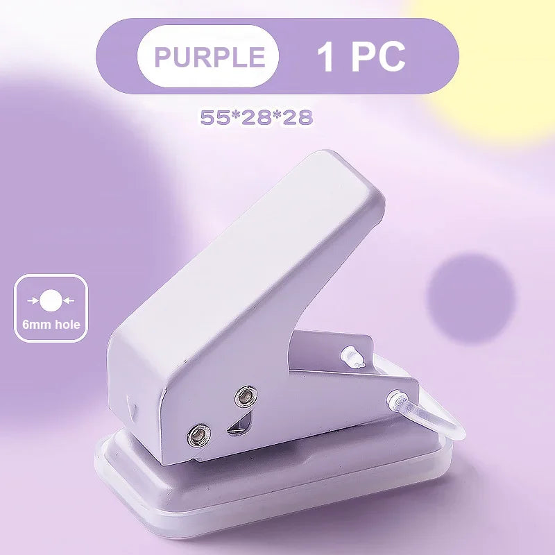 Mini Hole Punch – 1-Hole Cute Portable Paper Cutter