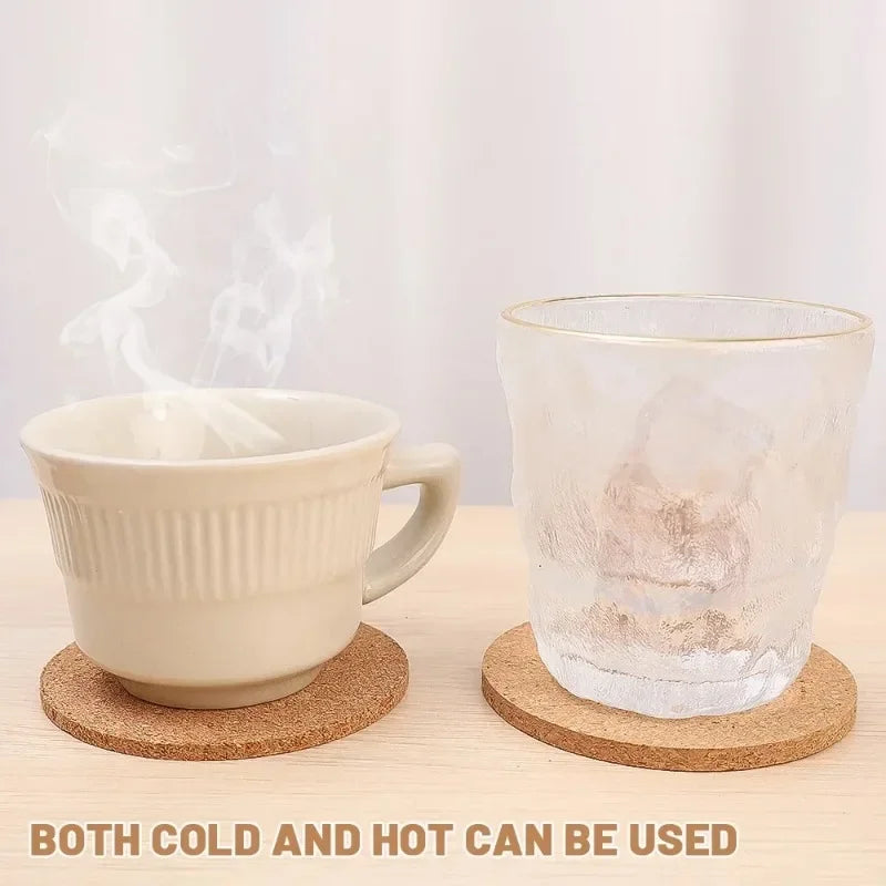 Natural Cork Coasters – Heat-Resistant Non-Slip Drink Mats