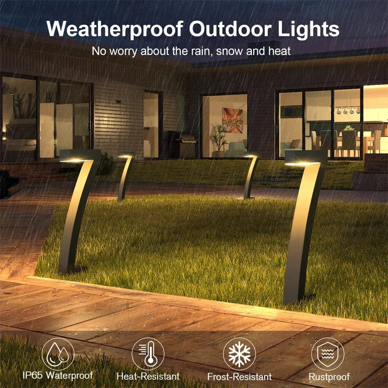 4/8 Pcs Solar LED Garden Lights – IP65 Waterproof Pathway Spotlights