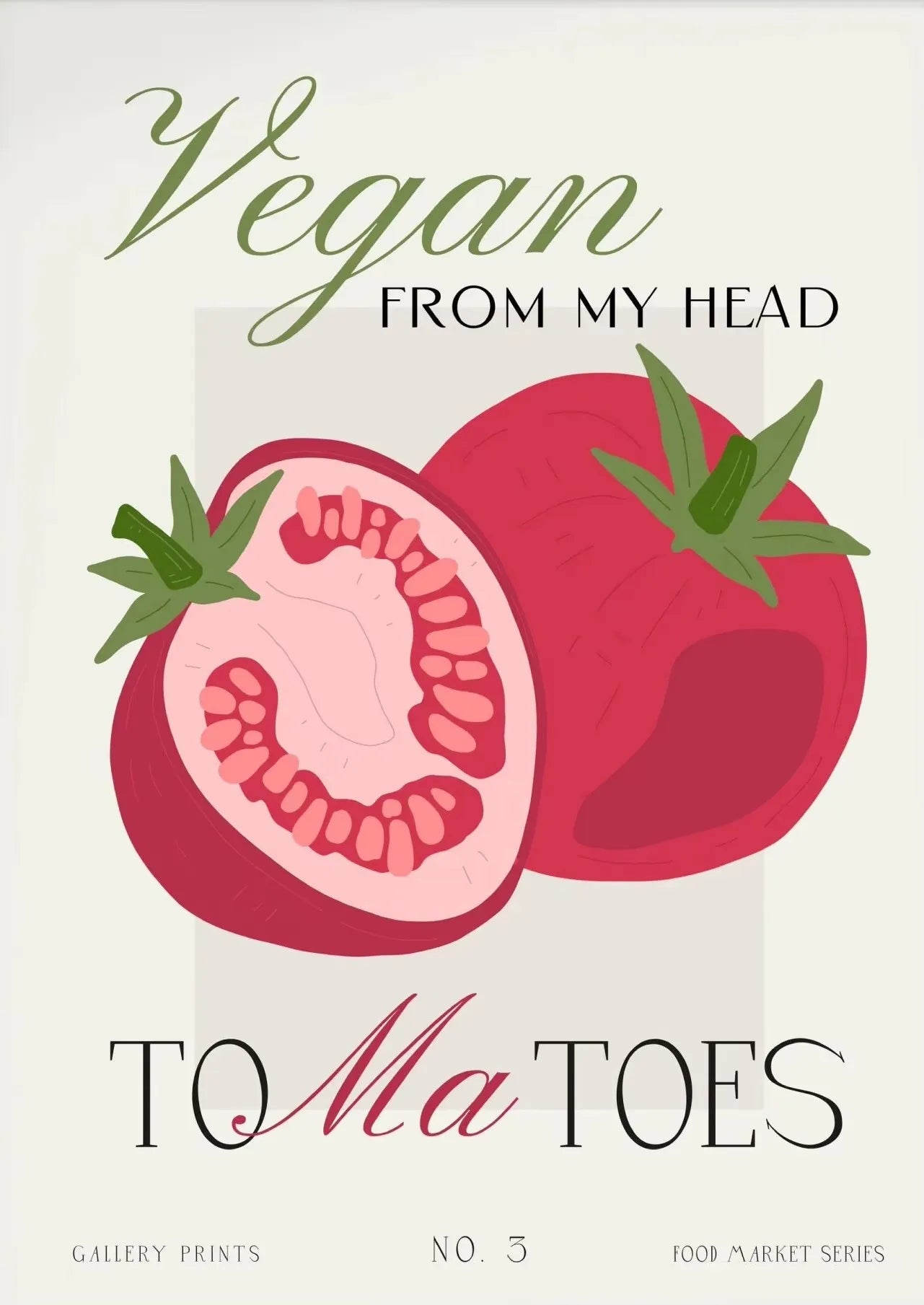 Eat More Fruits & Veggies Kitchen Wall Art – Canvas Poster (Frameless)