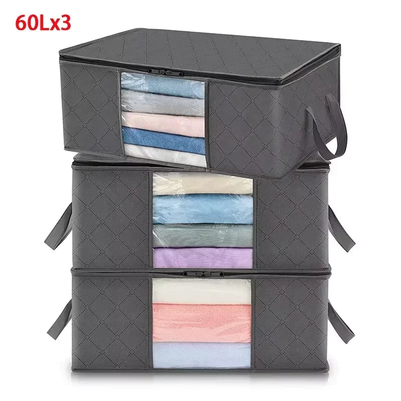 1/3 Pcs Large Capacity Foldable Clothes Storage Bags