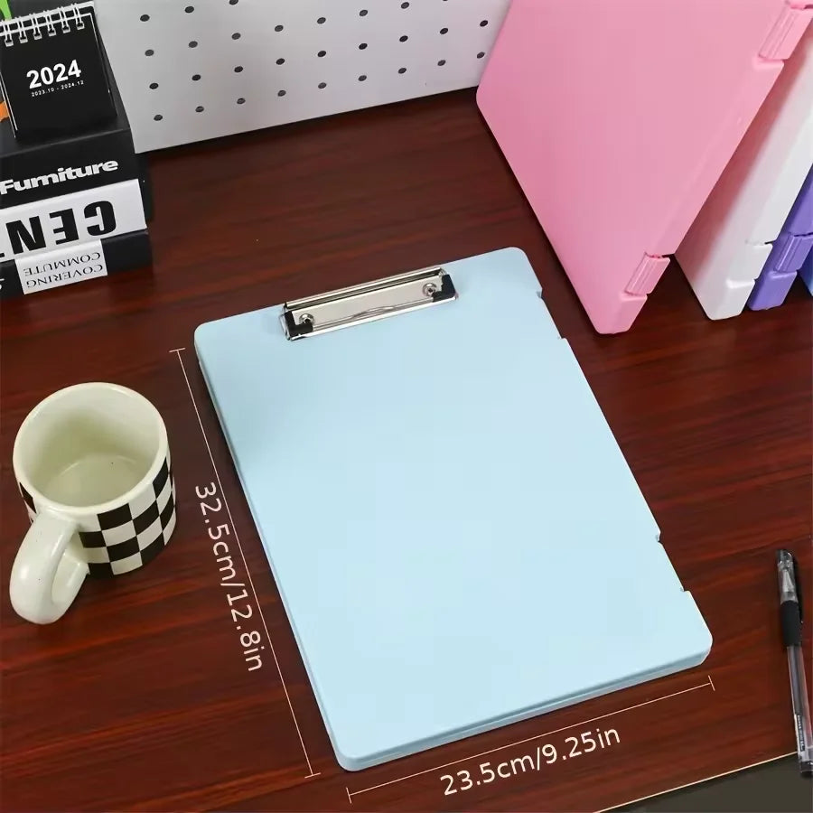 Multi-Color A4 Clip Storage Box – Large Capacity Organizer for School & Office