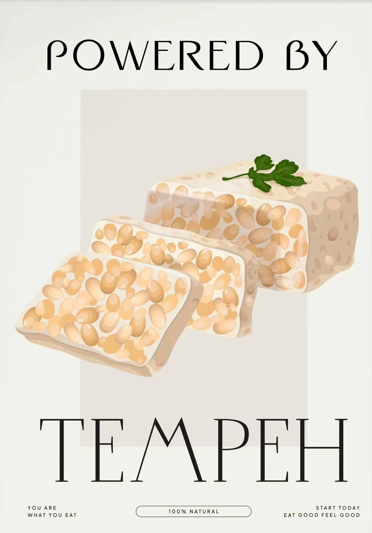 Eat More Fruits & Veggies Kitchen Wall Art – Canvas Poster (Frameless)