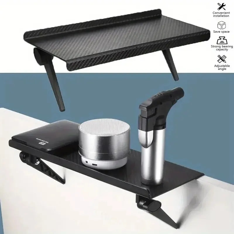 Screen Top Storage Rack – No-Drill Shelf for TV & Computer