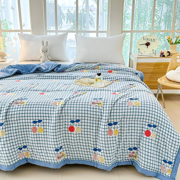 Printed Thin Summer Duvet – Soft Lightweight Bedspread (No Pillowcase)