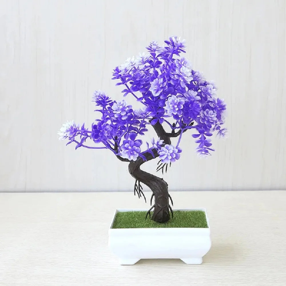 Artificial Potted Bonsai Tree – Small Fake Plant Home & Table Decor
