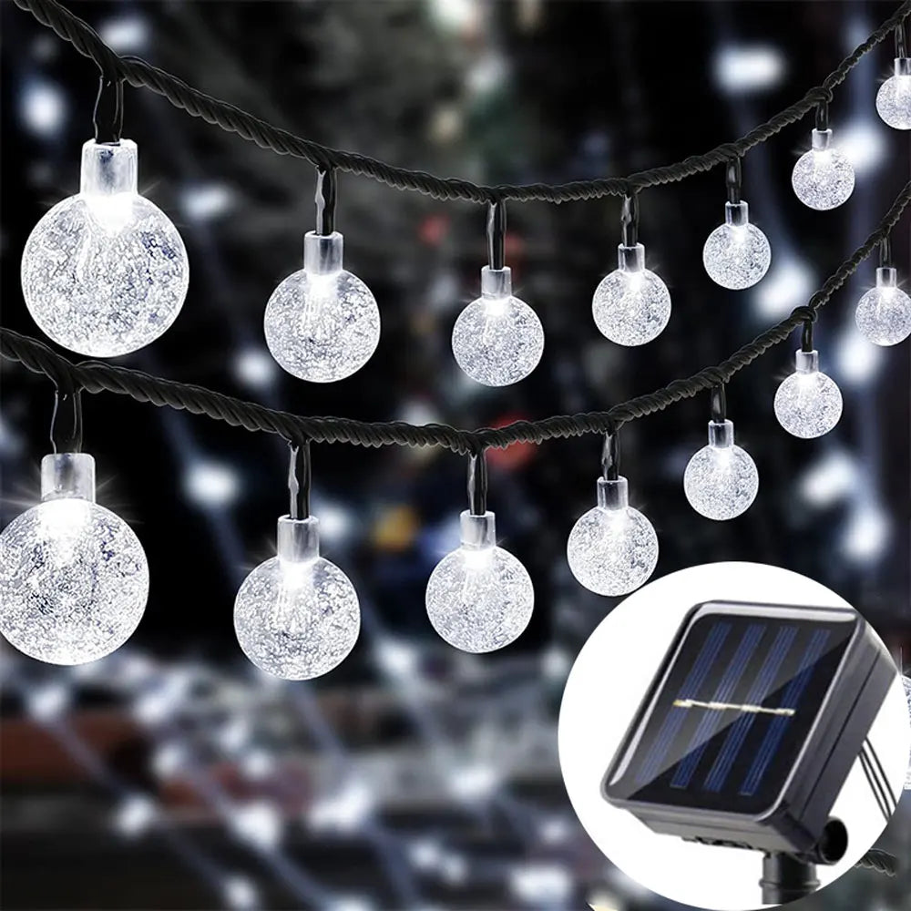 LED Solar Fairy String Lights – 5m 20LED Warm White, Waterproof Outdoor Garden & Wedding Decor