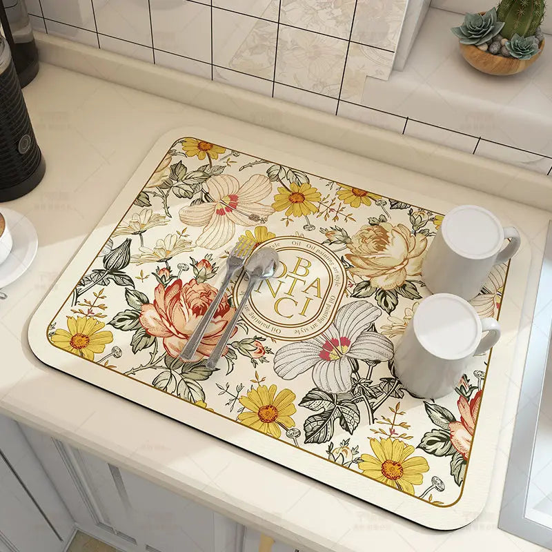 Large Super Absorbent Kitchen Drying Mat