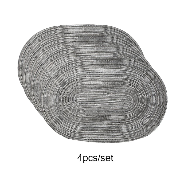 Set of 4 Washable Heat-Resistant Placemats – Non-Slip Dining Table Mats