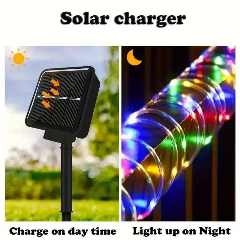 Solar LED String Lights – 8 Modes Outdoor Fairy Lights for Garden, Patio, Wedding & Holiday Décor