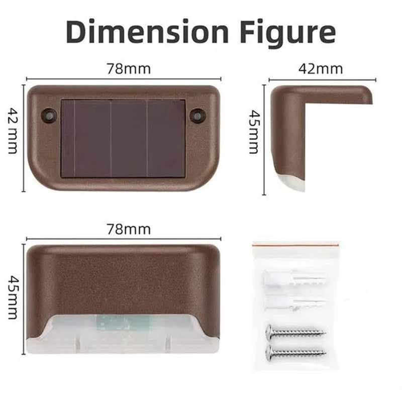 Waterproof Solar Deck Lights – LED Fence & Step Outdoor Lamps (4/8/12pcs)