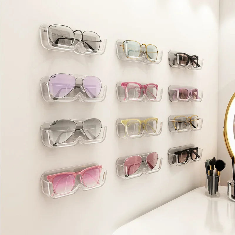 Wall-Mounted Sunglasses Display Rack – High-End Glasses Storage Cabinet