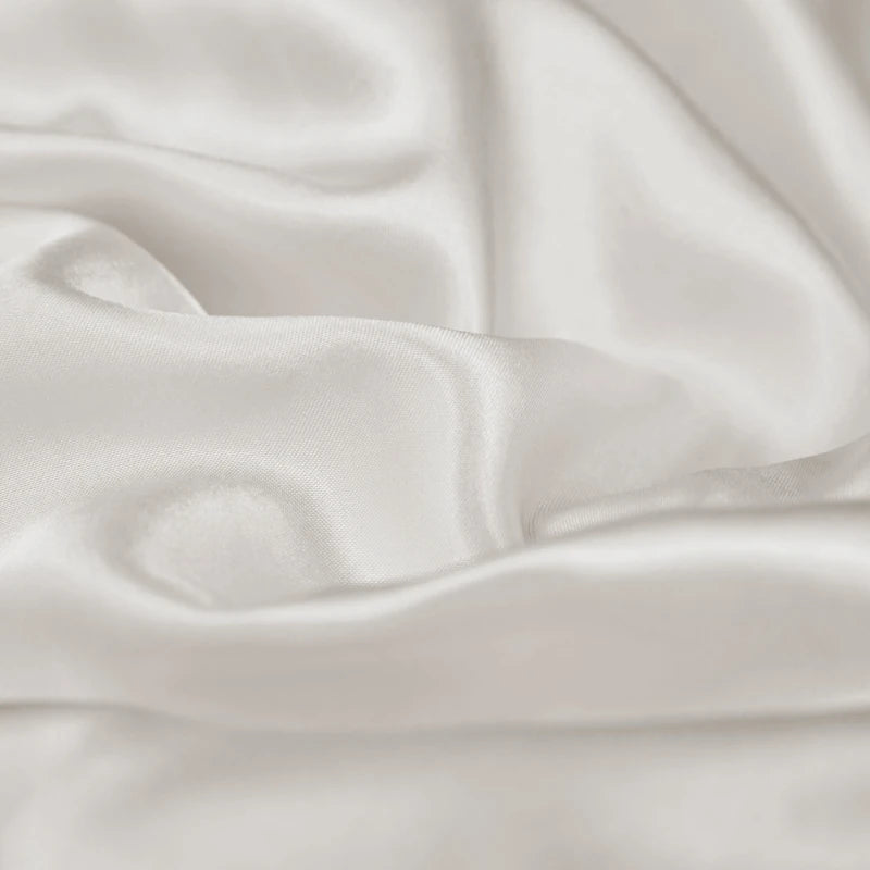 Satin Rayon Fitted Sheet – Solid Color Elastic Bed Cover
