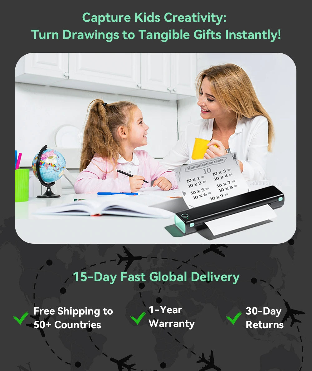 Phomemo M08F Wireless A4 Bluetooth Thermal Printer