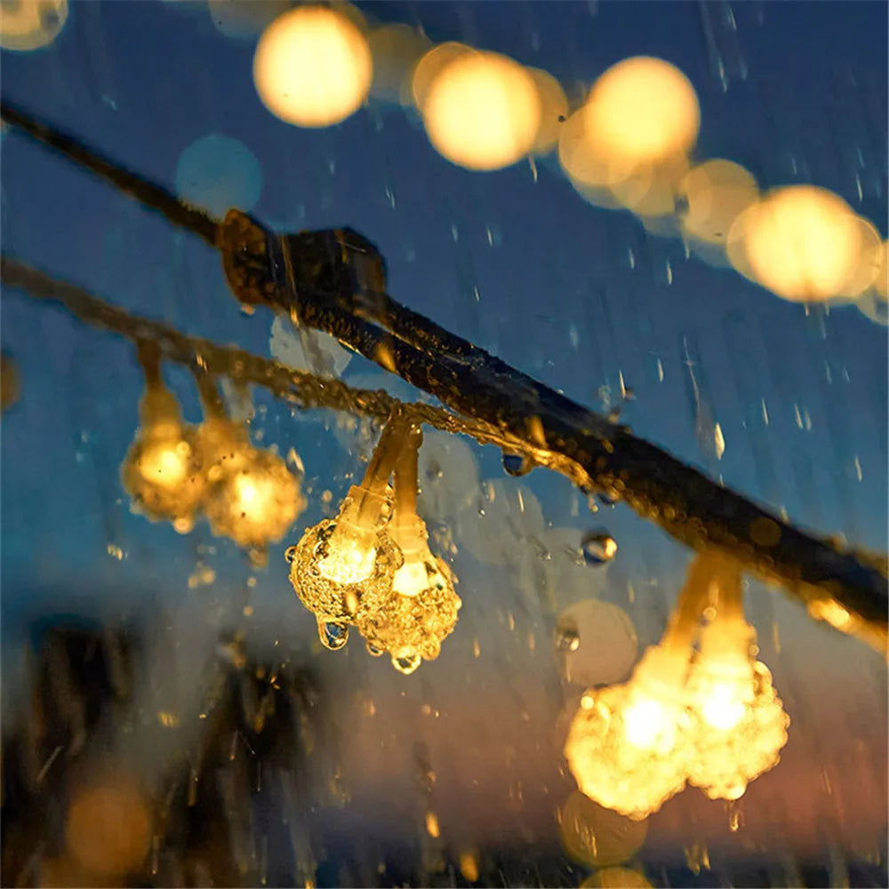 LED Solar Fairy String Lights – 5m 20LED Warm White, Waterproof Outdoor Garden & Wedding Decor