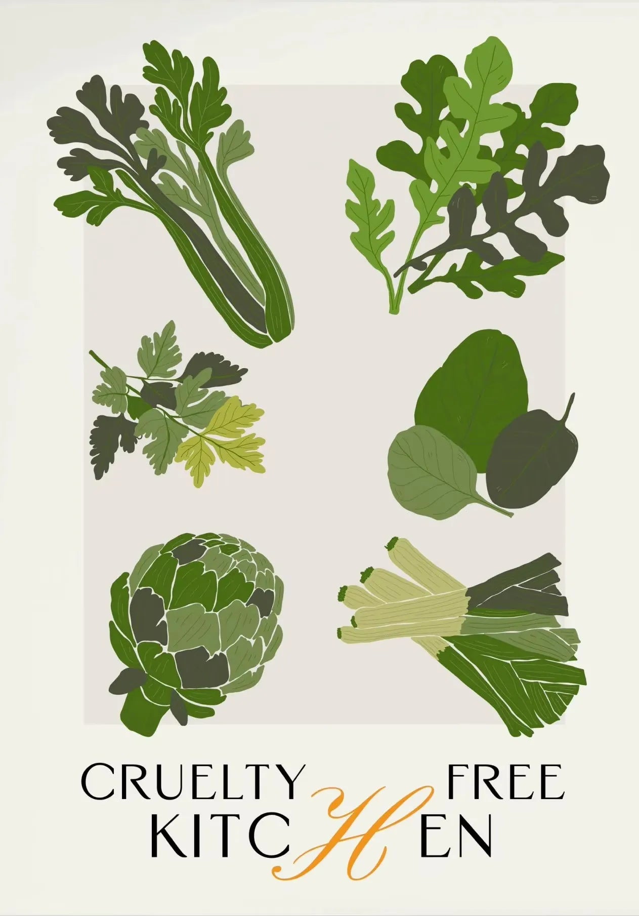 Eat More Fruits & Veggies Kitchen Wall Art – Canvas Poster (Frameless)