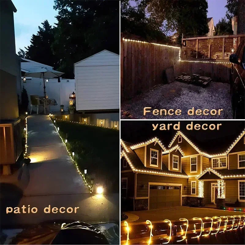 Solar LED String Lights – 8 Modes Outdoor Fairy Lights for Garden, Patio, Wedding & Holiday Décor