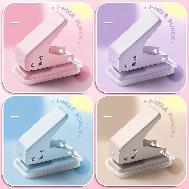Mini Hole Punch – 1-Hole Cute Portable Paper Cutter