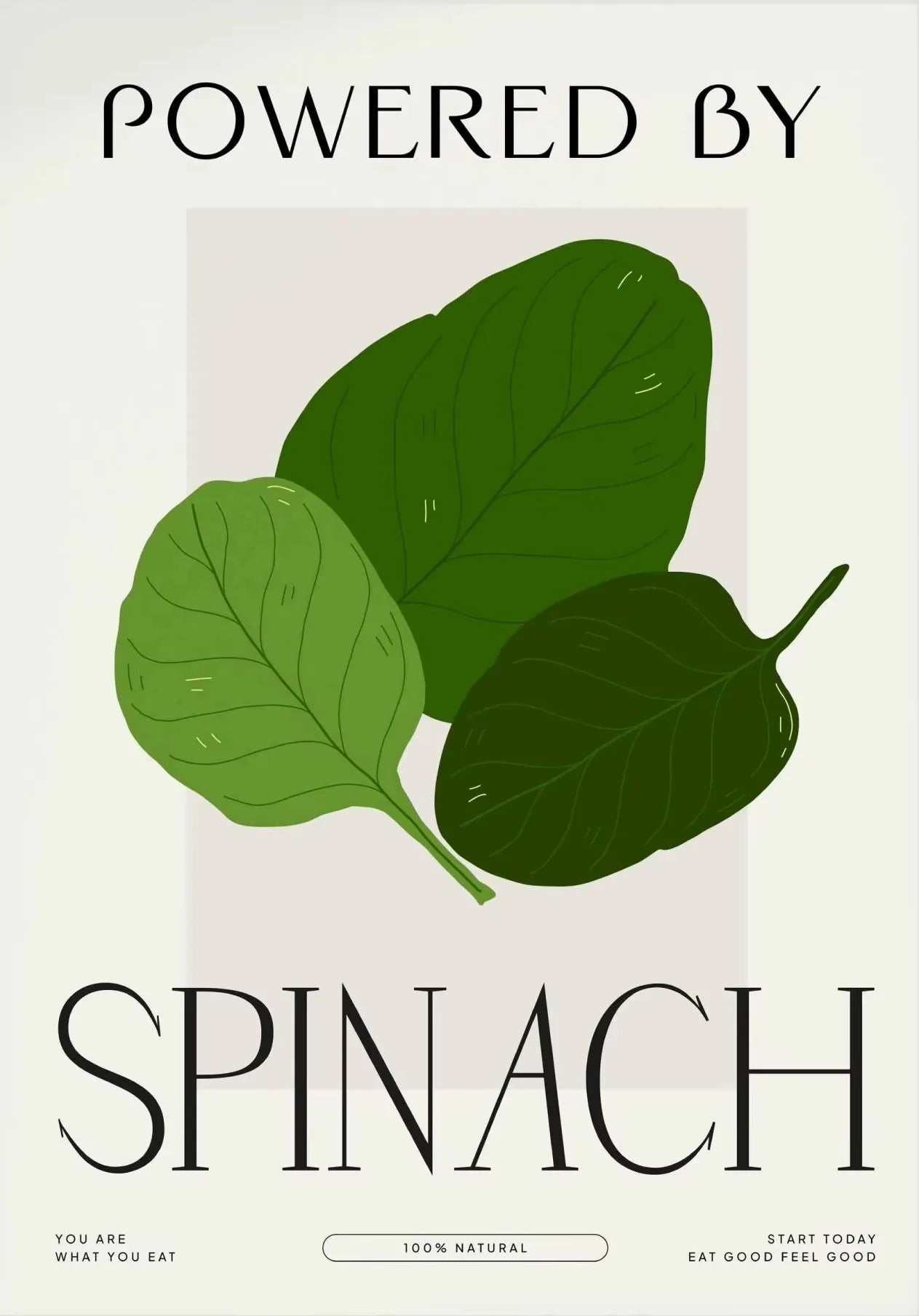 Eat More Fruits & Veggies Kitchen Wall Art – Canvas Poster (Frameless)