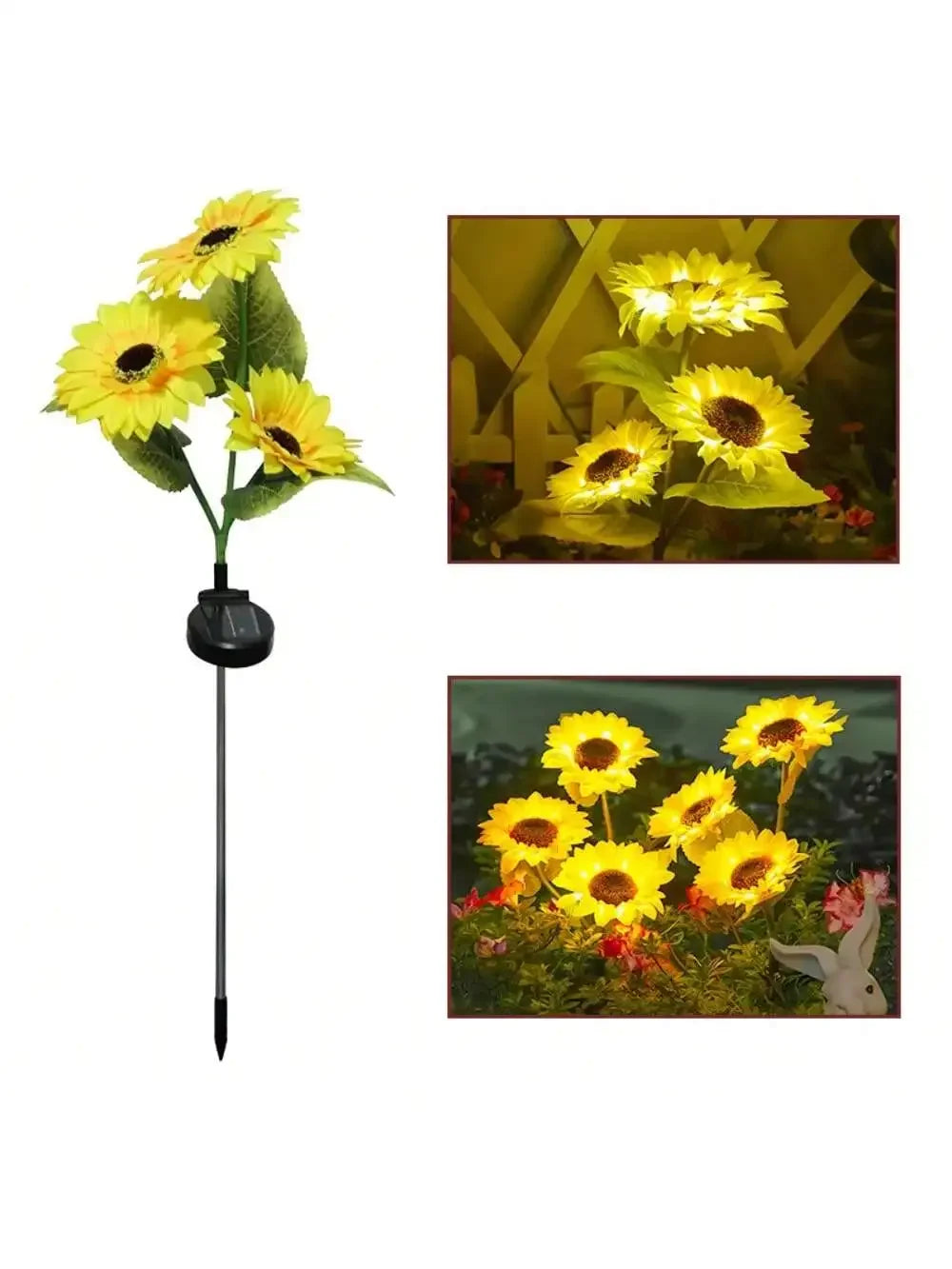 Solar Sunflower LED Garden Light – Waterproof Outdoor Lawn Lamp