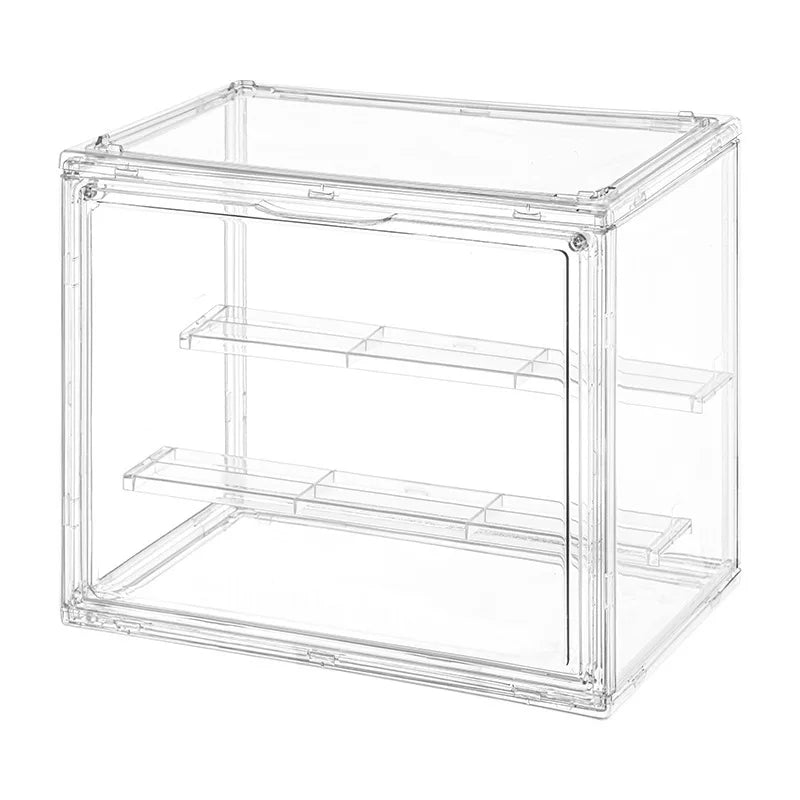 3-Layer Transparent Acrylic Display Rack – Ladder Organizer for Figures, Models, Jewelry & Collectibles