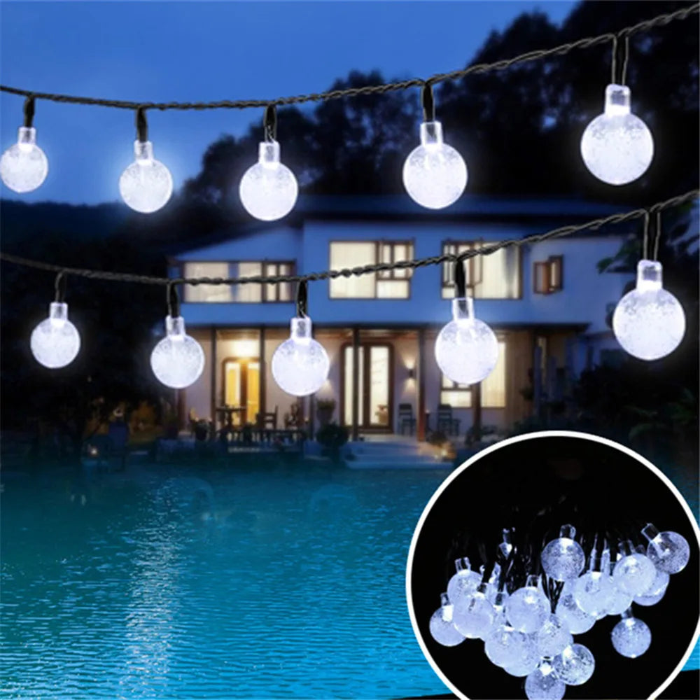 LED Solar Fairy String Lights – 5m 20LED Warm White, Waterproof Outdoor Garden & Wedding Decor
