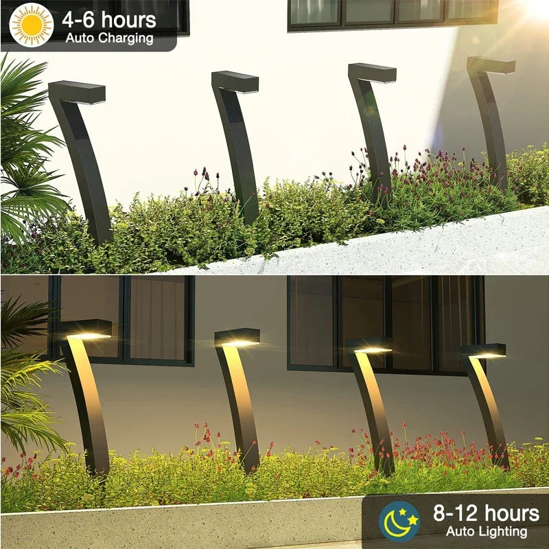 4/8 Pcs Solar LED Garden Lights – IP65 Waterproof Pathway Spotlights