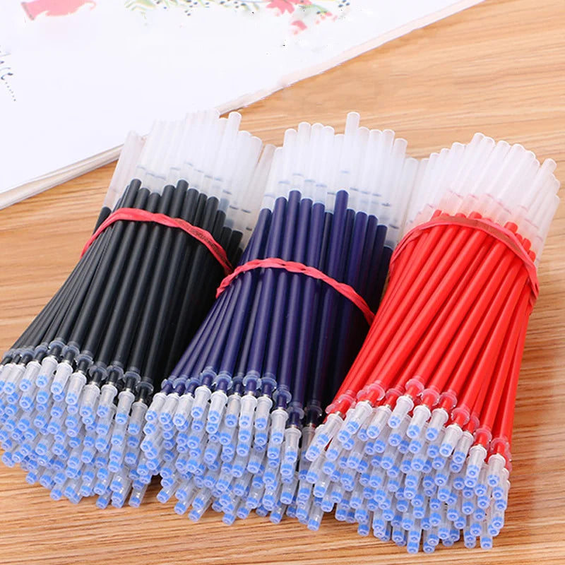 Gel Pen Set with Refills – Black & Blue 0.5mm Kawaii Korean Stationery