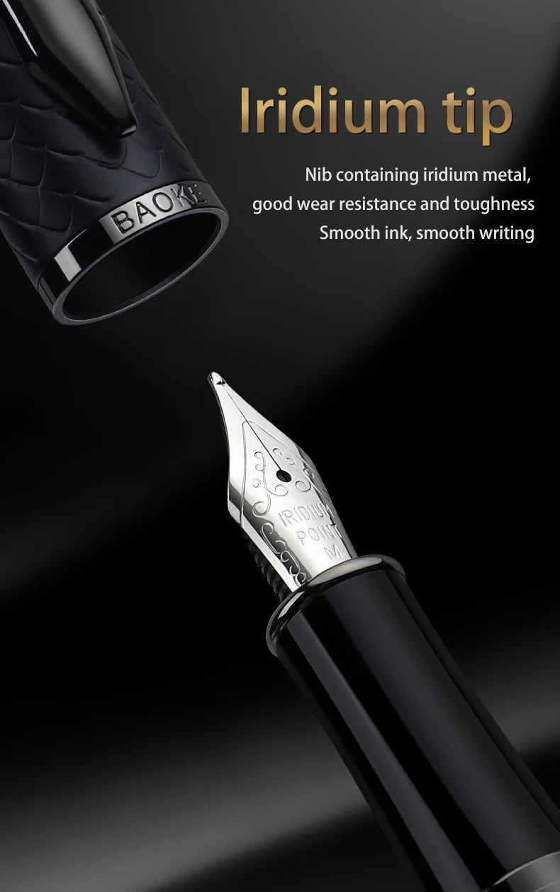 BAOKE T18/T19/T20 Fountain Pen Gift Set – Smooth Writing with Ink & Cartridges