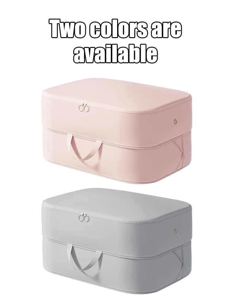 Heavy-Duty Self-Compressing Storage Bag for Clothes & Bedding
