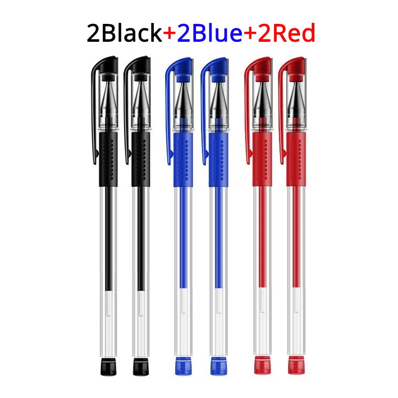 Gel Pen Set with Refills – Black & Blue 0.5mm Kawaii Korean Stationery
