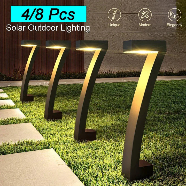 4/8 Pcs Solar LED Garden Lights – IP65 Waterproof Pathway Spotlights