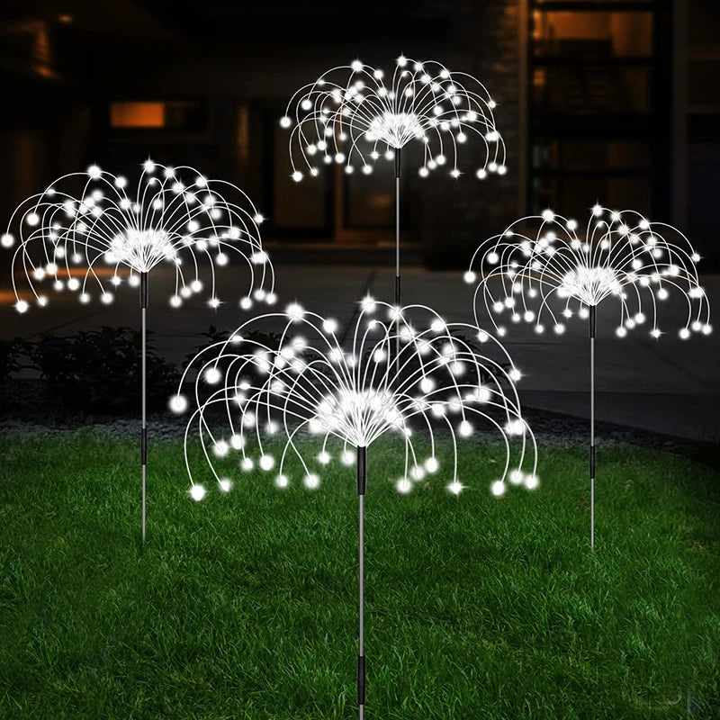 Solar Firework LED Garden Stake Lights – Waterproof Outdoor Décor