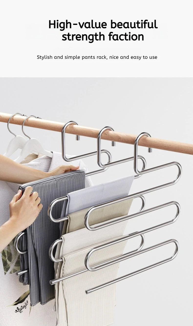5-Layer Multi-Functional Clothes & Pants Hanger
