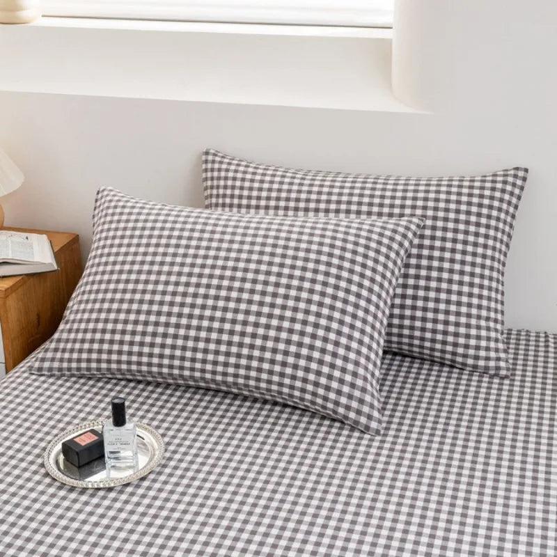 2025 Pure Cotton Yarn-Dyed Pillowcase – Solid Color Washed Cotton 48x74cm
