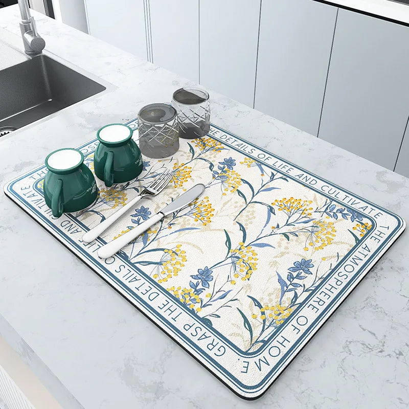 Large Super Absorbent Kitchen Drying Mat
