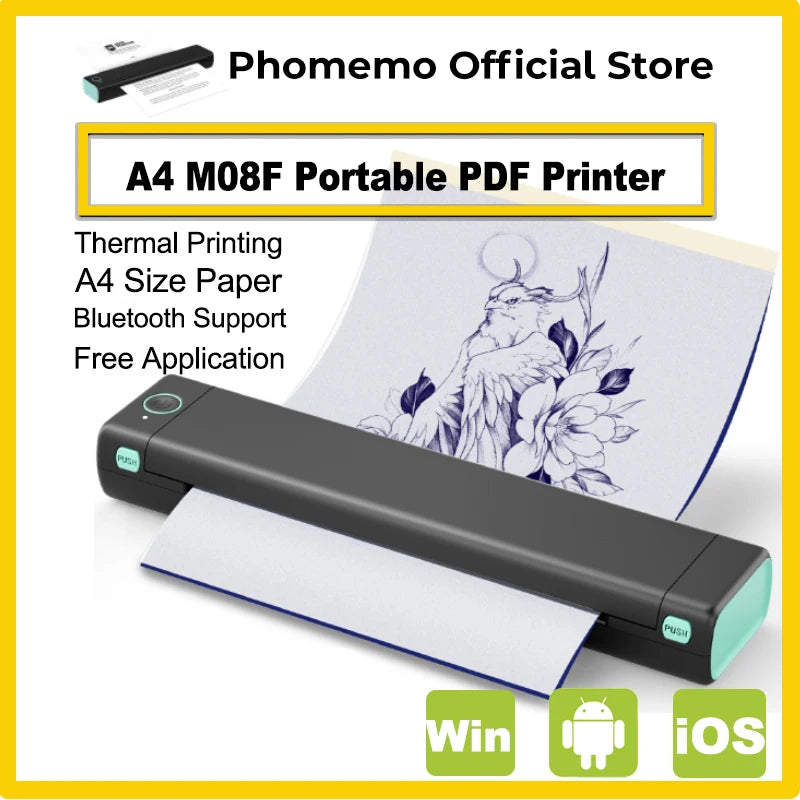 Phomemo M08F Wireless A4 Bluetooth Thermal Printer