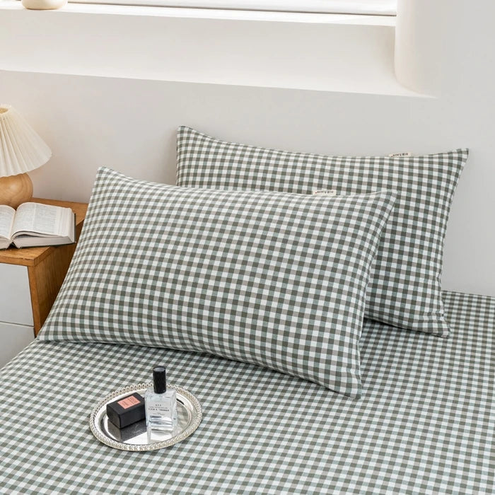 2025 Pure Cotton Yarn-Dyed Pillowcase – Solid Color Washed Cotton 48x74cm