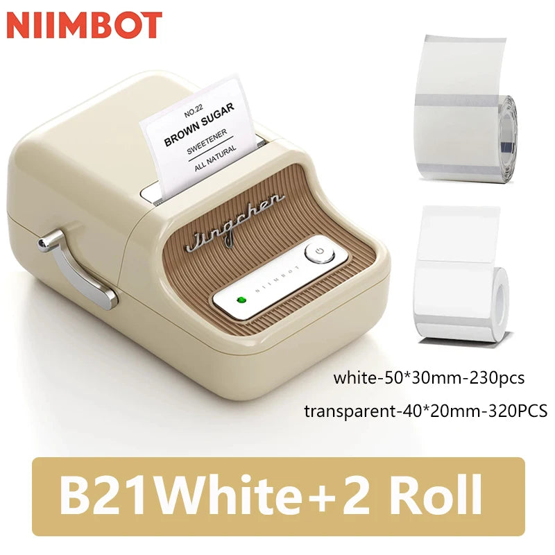Niimbot B21 Mini Portable Thermal Label Printer – Wireless Sticker Maker